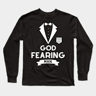 God Fearing Man Biblical Suit Long Sleeve T-Shirt